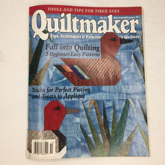 Quiltmaker Magazine September October 1997 No 57 Quilt Patterns Designs Cats Bat - Picture 1 of 12